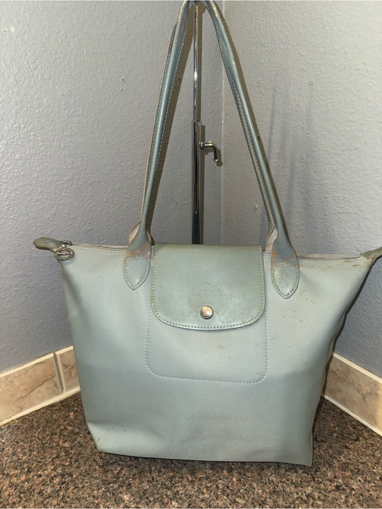 Longchamp Handbags - Longchamp Le Pliage Neo large nylon shoulder tote bag baby blue